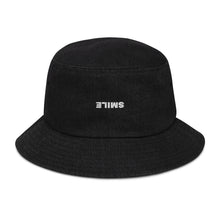 Load image into Gallery viewer, SMILE DENIM BUCKET HAT
