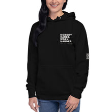 Load image into Gallery viewer, WORK HARDER PREMIUM HOODIE